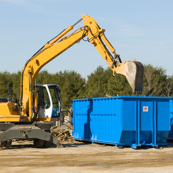 how many times can i have a residential dumpster rental emptied in Eola